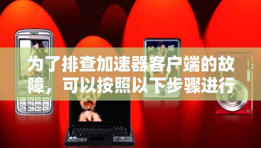 为了排查加速器客户端的故障，可以按照以下步骤进行检查和排查