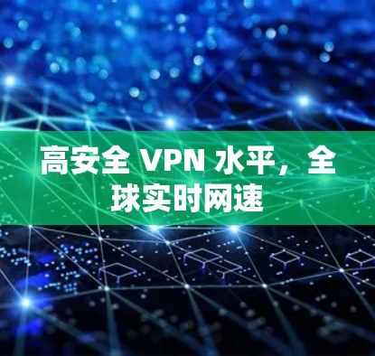 高安全 VPN 水平，全球实时网速