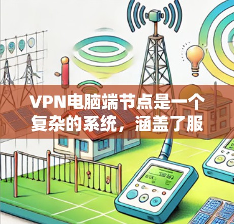 VPN电脑端节点是一个复杂的系统，涵盖了服务器端节点、客户端端节点和中间件端节点。以下是对端节点的详细总结