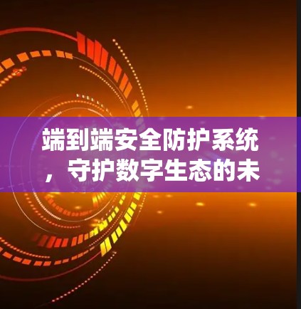 端到端安全防护系统，守护数字生态的未来