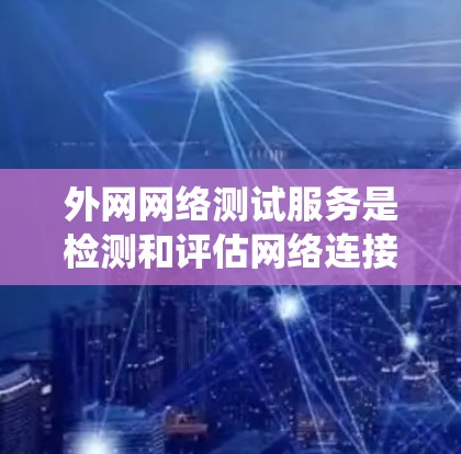 外网网络测试服务是检测和评估网络连接和性能的重要工具，帮助用户了解网络环境。以下是系统性的学习建议