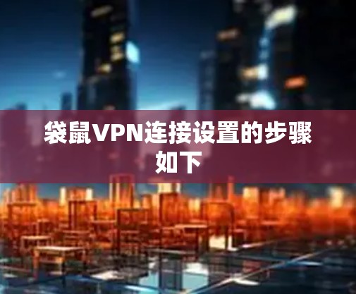 袋鼠VPN连接设置的步骤如下